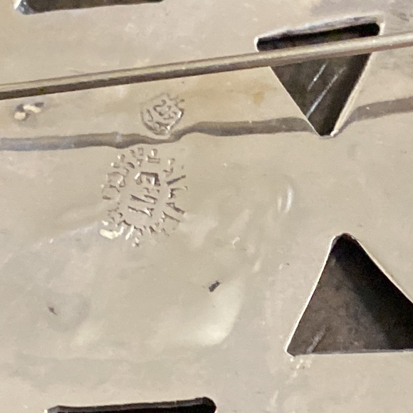 taxco Signed abalone Sterling Silver Star Pendant/ pin combo - Picture 3 of 4